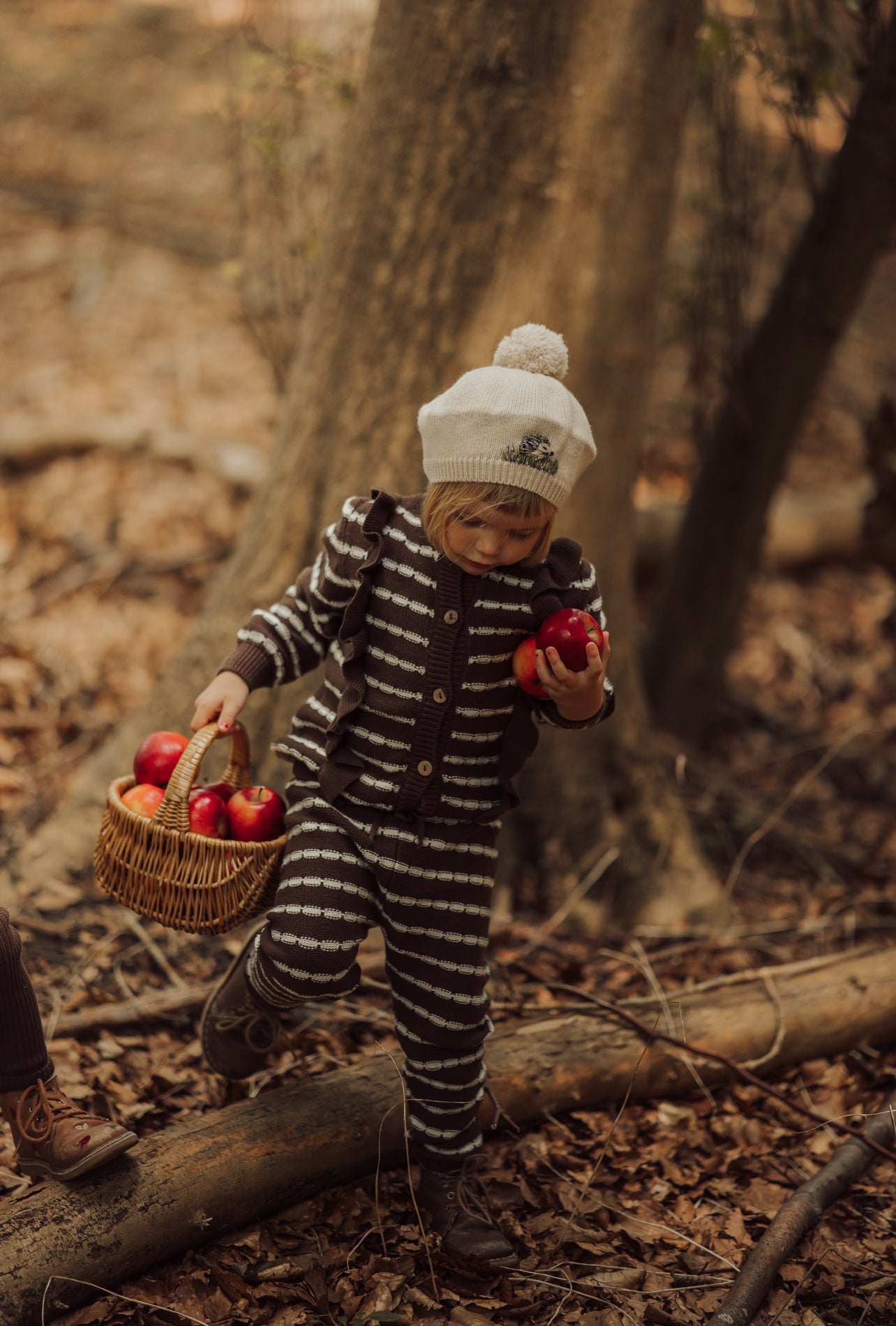 Alba Striped knit bukser